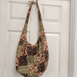 Patchwork Floral Hobo Bag By Braciano
